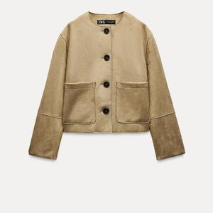 Zara faux suede jacket